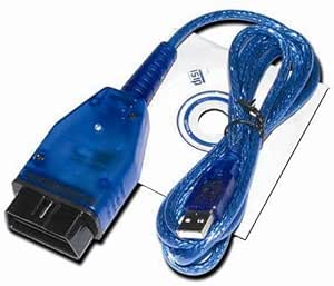 KIA 20 PIN to OBD Obd2 Obdii DLC 16 Pin Car Diagnostic Adapter Converter Cable for KIA (Blue)