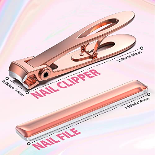 Kaasage Nail Clipper and File Professional Stainless Steel Heavy Duty