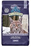 Blue Buffalo Wilderness High Protein Grain Free, Natural Adult Dry Cat Food, Chicken 12-lb