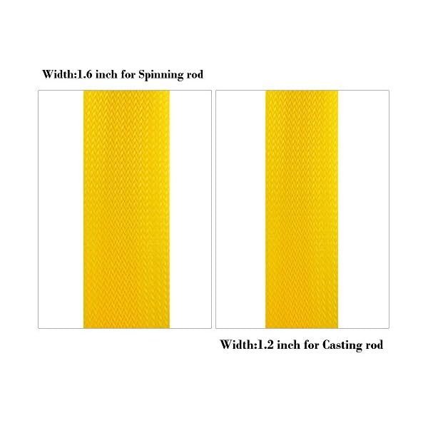 Isafish-Braided-Fishing-Rod-Sock-Covers-Spinning-Baitcasting-Rod-Sleeve-Expandable-67-Inch-Fishing-Gloves-Protector