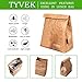 Tyvek Lunch Bag pack of 2, Eco Waterproof Reusable Lunch Box,Tyvek Leakproof Insulated Brown Paper Snack bags for work/school/picnic（6L）