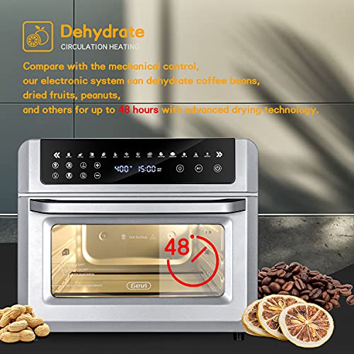 Gevi Air Fryer Toaster Oven Combo, Large Digital LED Screen Convection