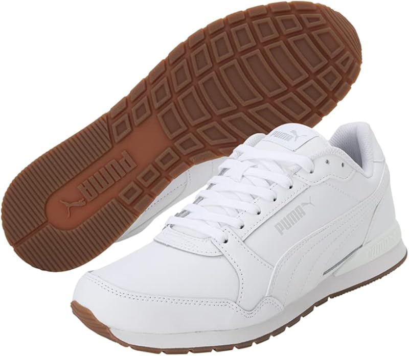St Runner V4 L, Ténis Unissex para Adultos, Puma Branco-Glacial Cinzento-Goma, 36 EU — foto 6 de 7