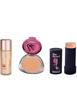 Blue Heaven Compact Personal, Concealer Stick, Foundation Oil-Free