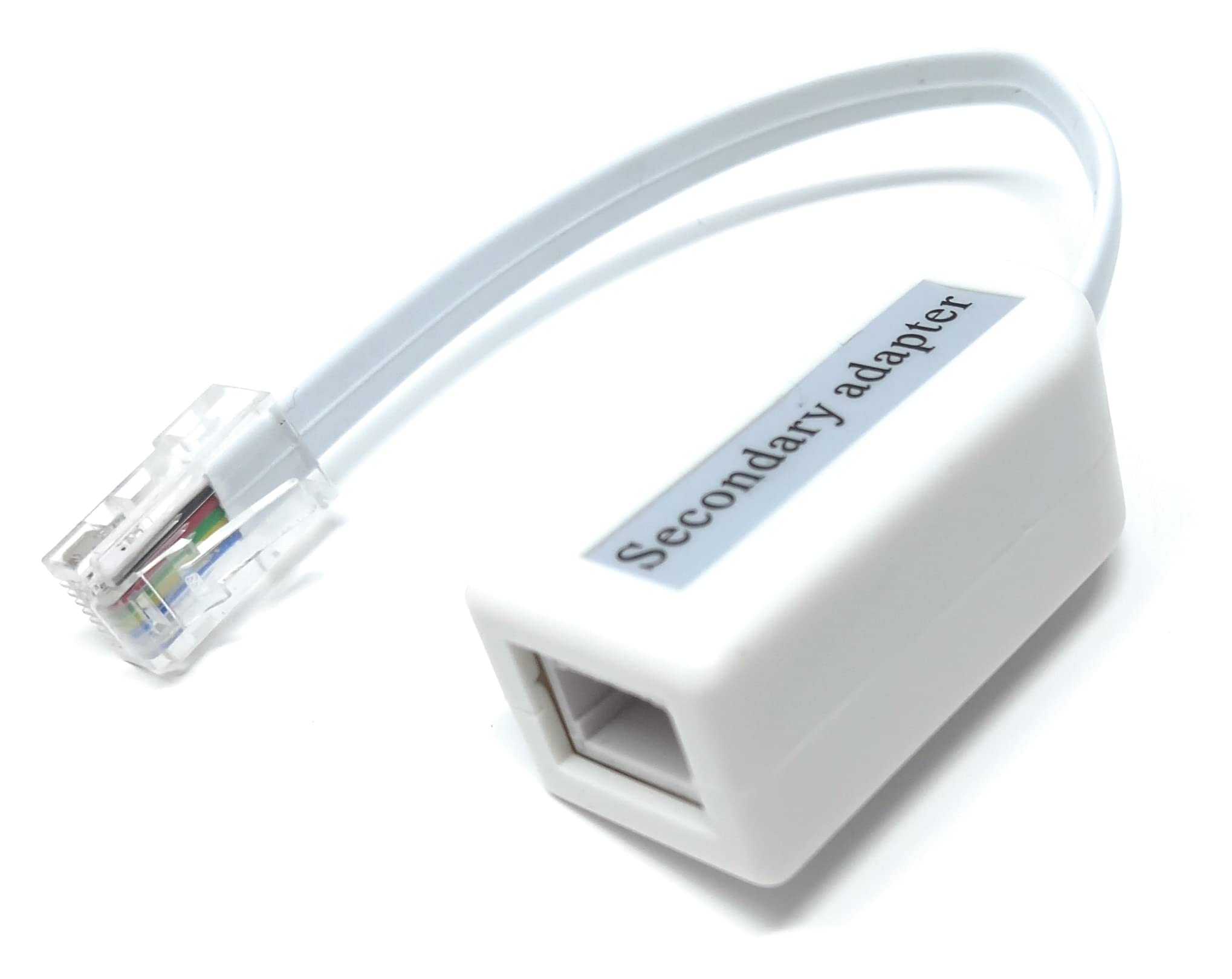 RJ45 to BT Socket Adaptor for Secondary Phone Line Telephone Converter With Cable