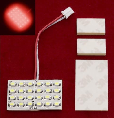 Valenti Jewel LED room lamp extension plate high brightness 24 LED (SMD) Red NOSK-R2424-1