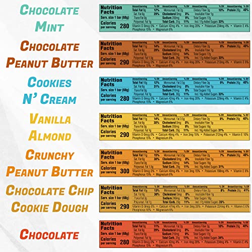 CLIF BAR BUILDERS Protein Bar Variety Pack, 20 Grams of Protein