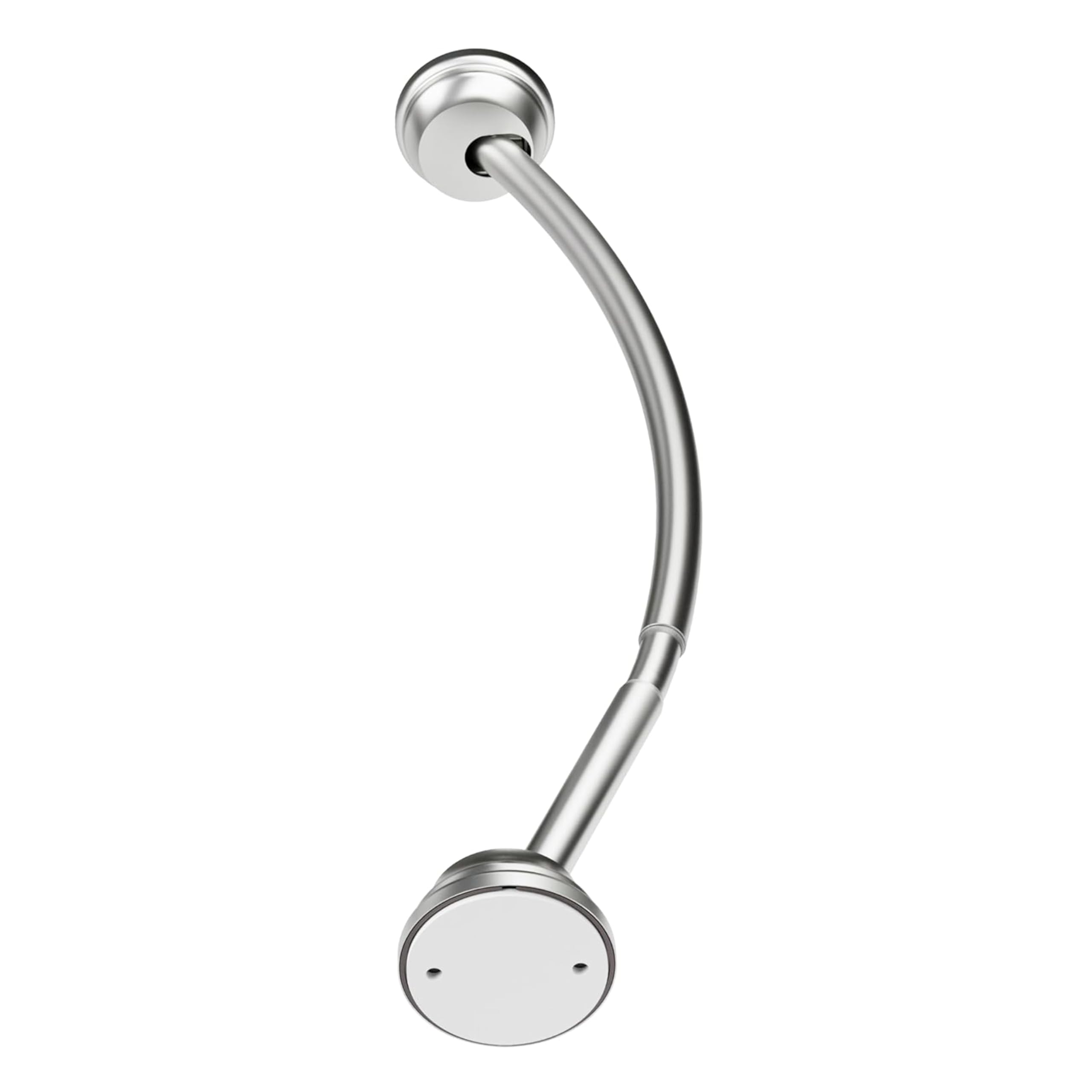 Photo 1 of Zenna Home Rustproof Stall Size Curved Shower Curtain Rod for Small or Narrow Tubs and Showers, No Drill Tension or Permanent Mount Shower Rod, Easy Install, Adjustable 32 to 40 Inches, Brushed Nickel