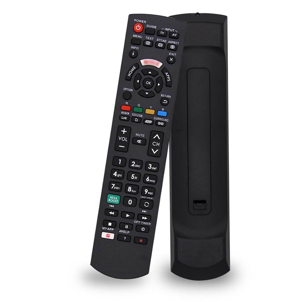 SIUMAL Replacement Panasonic TV Remote Control for All Panasonic Viera Smart TV HD LCD LED Plasma TV with MY APP/VIERA Link