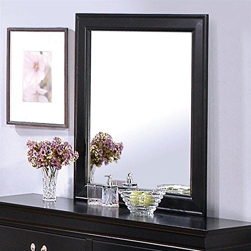 Coaster 201074 Traditional Mirror, Black