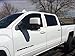 AirSleek Windows Deflectors Rain Guards Side Window Vent Visors for Crew Cab Chevrolet Chevy Silverado GMC Sierra 2014-2018 Outside Tape Mount