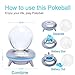 3D Crystal Ball LED Night Light Base Changes Color Toy Night Light Child Christmas Present
