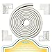 Edge Armor - 16.4 Feet of Edge Guards & 4 Pre-Taped Corner Protectors Premium Furniture Corner Safety Bumpers - Light Slate Grey