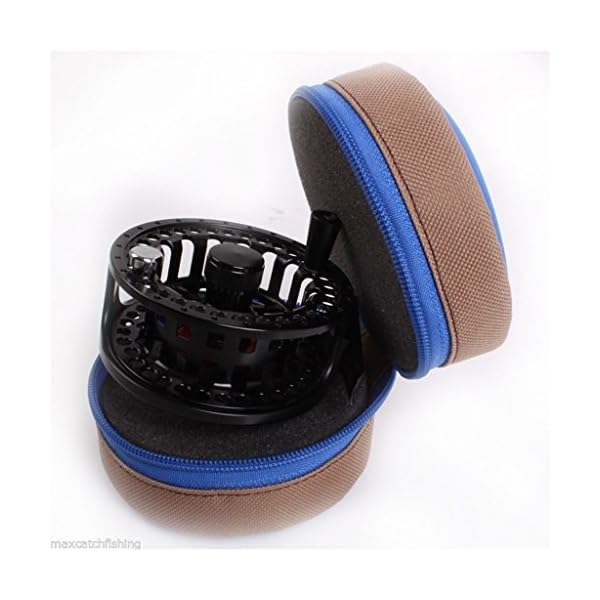 Fly-Fishing-Zippered-Reel-Pouch-Sponge-Cover-Protective-Zip-Case-Bag-Storage