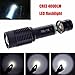 Perman 4000 Lumens 5 Modes Zoomable CREE XML T6 LED Police Flashlight Lamp Light Torch Waterproof Black