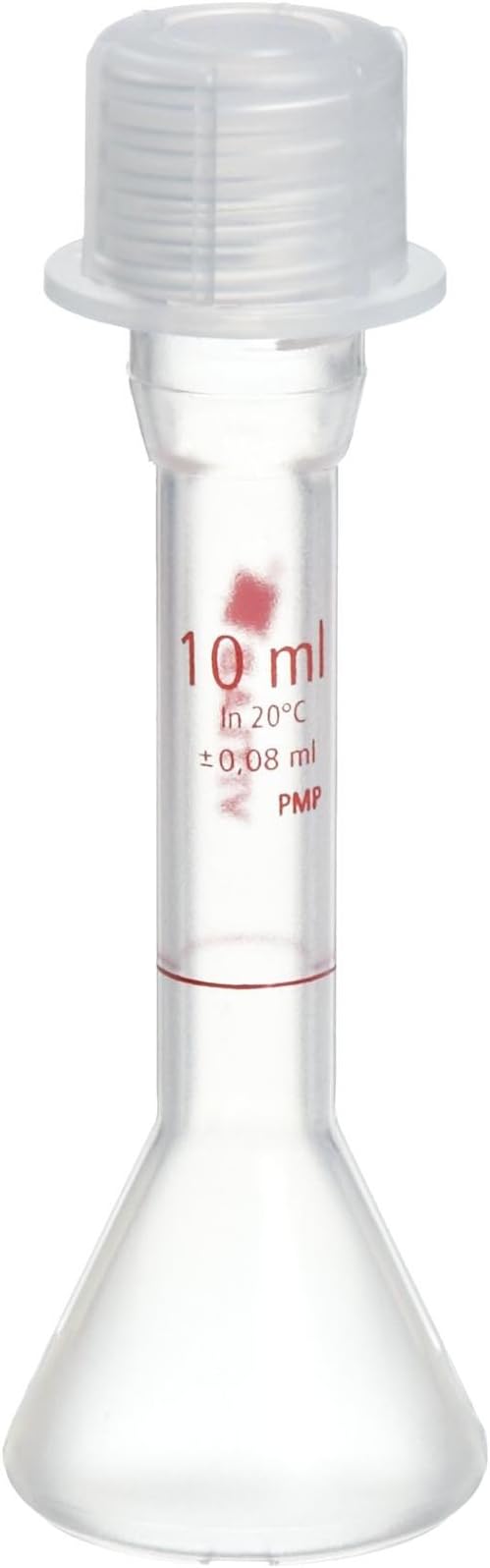 Capitol Brand CBV-V677895-P2 Polymethylpentene 10mL Class B Volumetric Flask, with GL18 Screw Cap