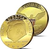 innoGadgets Trump Coin Eagle - Gold Plated Collectible Coin, Protective Case Included (Trump Coin Eagle 2020)