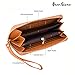 Oren Stone RFID Blocking Synthetic Leather Wallet for Women- Classic Long Clutch, Card Holder Purse Excellent Credit Card Protector