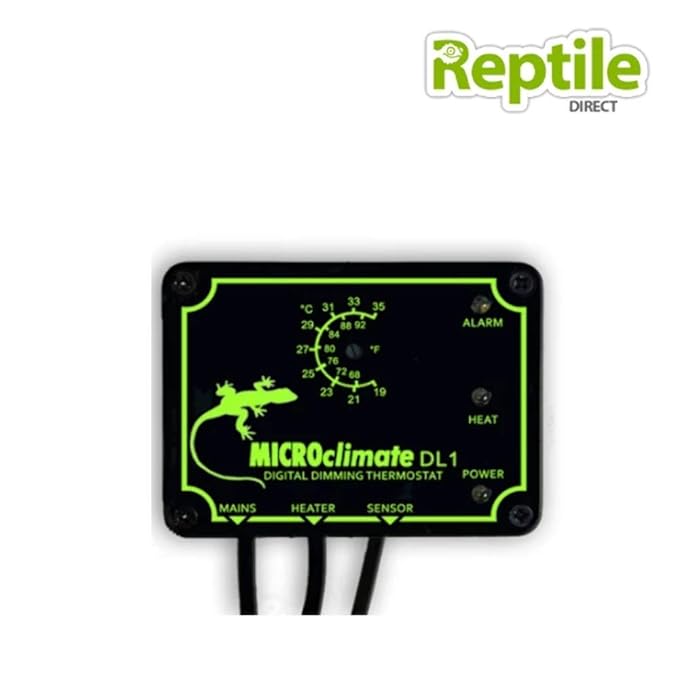 MicroClimate DL1 Alarm Dimmer Stat Reptile Thermostat Bearded Dragons Snakes Amazon.co.uk Pet