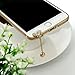 Mavis's Diary® 2 Pcs Cute Bling Dust Plugs Accessories/Cell Charms/Ear Jack for iPhone 6 Series,Samsung Galaxy S6 Series,Note 5,HTC M9,LG G4 and Other 3.5mm Earphone Jack Downward (Combination 2)