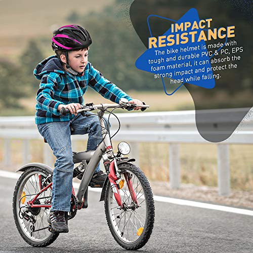 JBM Kids Helmet Child Bike Helmet Adjustable Kid Scooter Helmet for 5