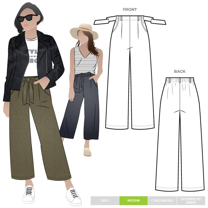 Style Arc Sewing Pattern - Clare Pant (Sizes 18-30)