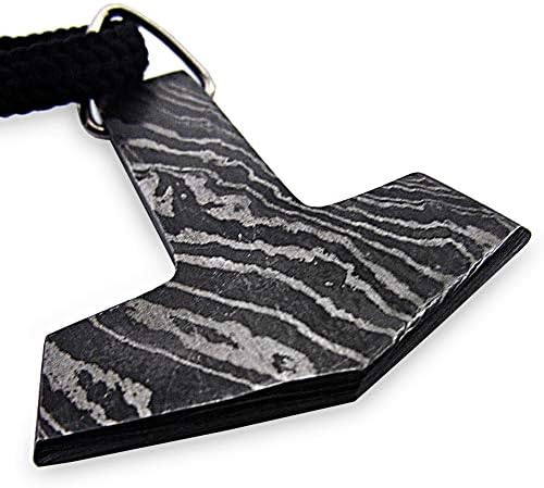 Divine Knives Thor Hammer Necklace - Norse Pendant - Celtic Viking - Mythology - Norse Gift - Jewellery - Nordic with Beautiful Bag