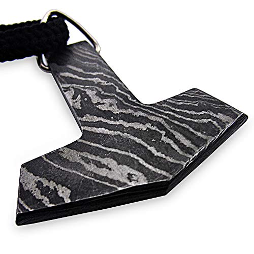 Divine Knives Thor Hammer Necklace - Norse Pendant - Celtic Viking - Mythology - Norse Gift - Jewellery - Nordic with Beautiful Bag