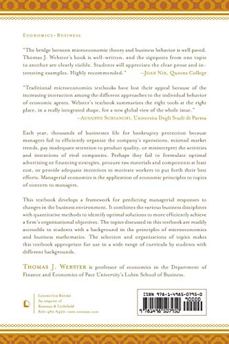 Managerial Economics: Tools for Analyzing Business Strategy