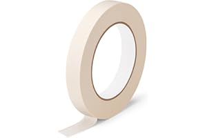 KICNIC Painter Tape, White Masking Tape 0.7 Inch x 60 Yard, 1 Roll Paper Craft Supplies, Removable Wide Clear Tape for Wall, Classroom, Artist, DIY Painting Tools & Home Improvement