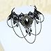 Gothic Black Lace Choker Necklaces with Pendant for Women/Girls Wedding Party Costumes Jewelery Cosplay Christams Gifts (JL-150)