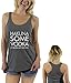 Awkwardstyles Women's Hakuna Some Vodka Sayings Racerback tank tops + Bookmark
