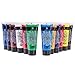 Craftamo Acrylic Paints Set 12 x 27ml Tubes. Acrylic Painting Set for Use On Artist Canvas, As Fabric Paint, Model Car Paint, Glass Paint, Clay Paint, Nail Art Paint Or Craft Paint Set