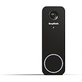 SimpliSafe 2K Wired Video Doorbell Series 2 - Requires Home Security System | Head-to-toe view, 2-way audio, night vision &amp; motion alerts. Person &amp; package detection (with select plans).