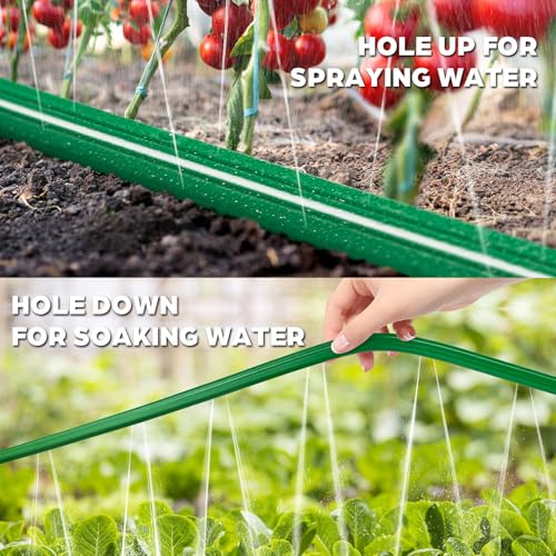 Jin&Bao 50FT Sprinkler Hose Heavy Duty Garden Lawn Water Hose with Staples photo 9