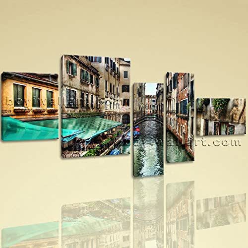 Extra Large Venice Canal Italy Wall Decor Painting Bedroom
