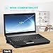 Havit 5 Fans Laptop Cooling Pad for 14-17 Inch Laptop, Cooler Pad with LED Light, Dual USB 2.0 Ports, Adjustable Mount Stand (Blue)