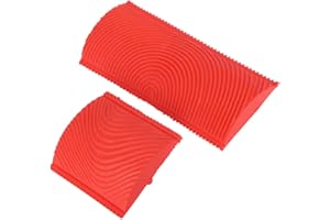2Pcs Rubber Wood Grain Painting Tools, Wall Decoration Brush Set with Durable Rubber Material, for DIY Home Decor