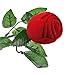 Red Rose Jewelry Ring Box Case for Ring Earring Romantic Engagement Wedding Ring Earrings 1pc