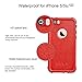 iPhone 5S / SE (2016) Waterproof Case, Dust Proof Snow Proof Shock Proof Case with Touched Transparent Screen Protector, Heavy Duty Protective Carrying Cover Case for iPhone 5 5s SE - Red