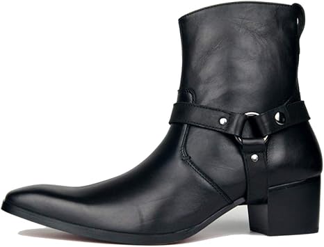 pointed biker boots