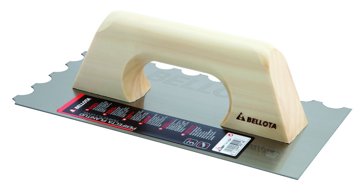 Bellota 5873-10R Trowel with Teeth and Wooden Handle