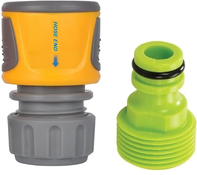 Simply Products 3/4" BSP Male Tap Adaptor with Quick Connect Soft Touch Hose End Connector