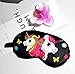 5Pcs Cute Unicorn Sleeping Mask for Girls Sleep Eye Cover Lightweight Blindfold Soft Eye Mask for Kids Teens Men Women