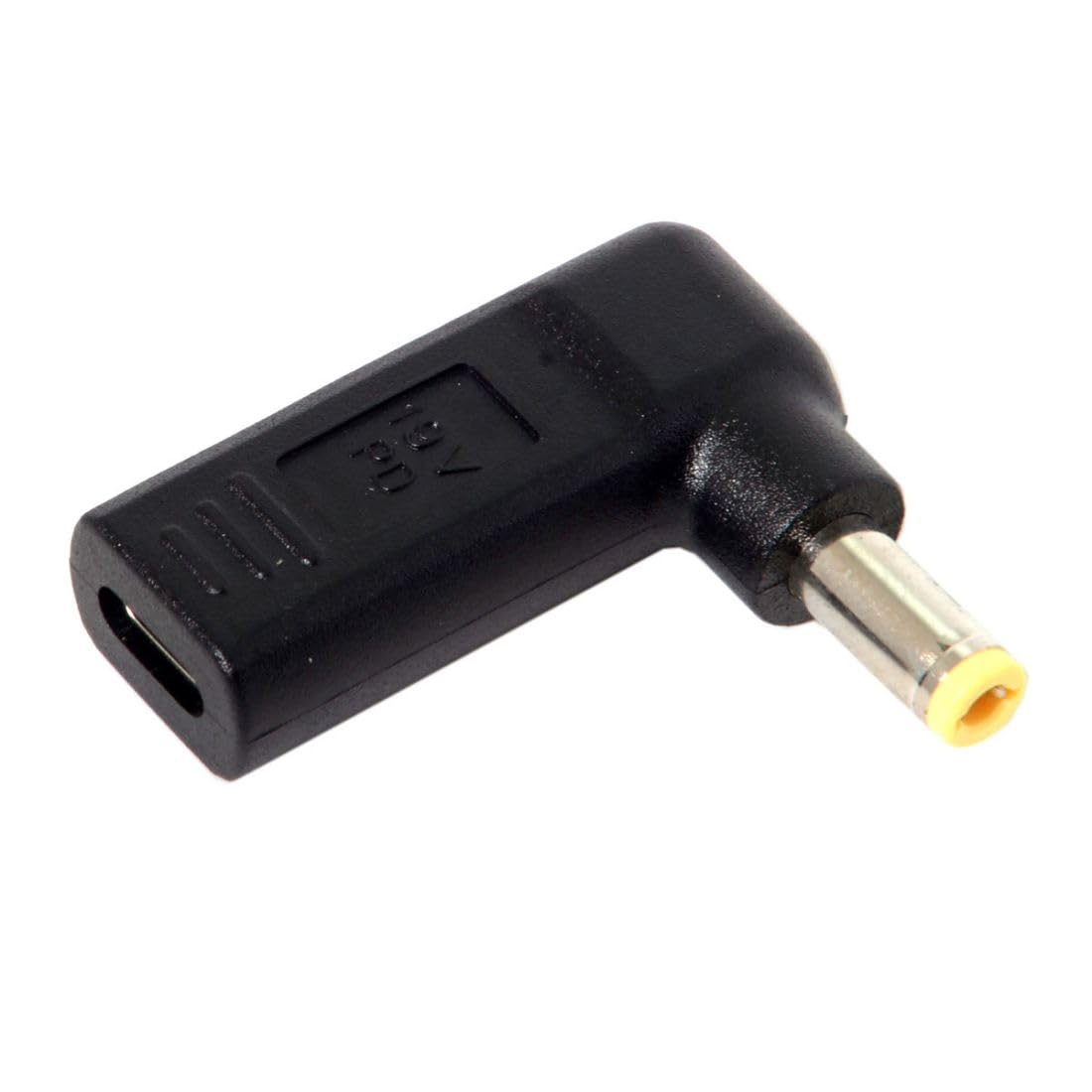 chenyang USB C to DC 20V 5.5x2.5mm PD 65W Emulator Trigger 90 Degree Angled Converter Adapter