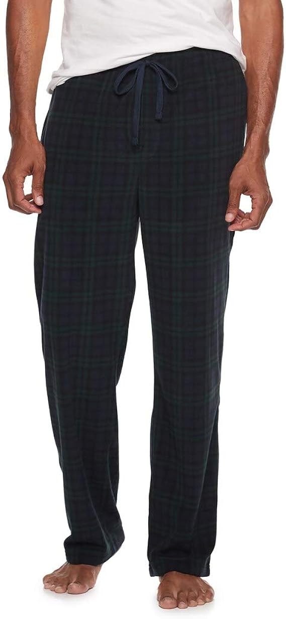 Men's UltraSoft Brushed Microfleece Sleep Bottoms Lounge Pajama Pants
