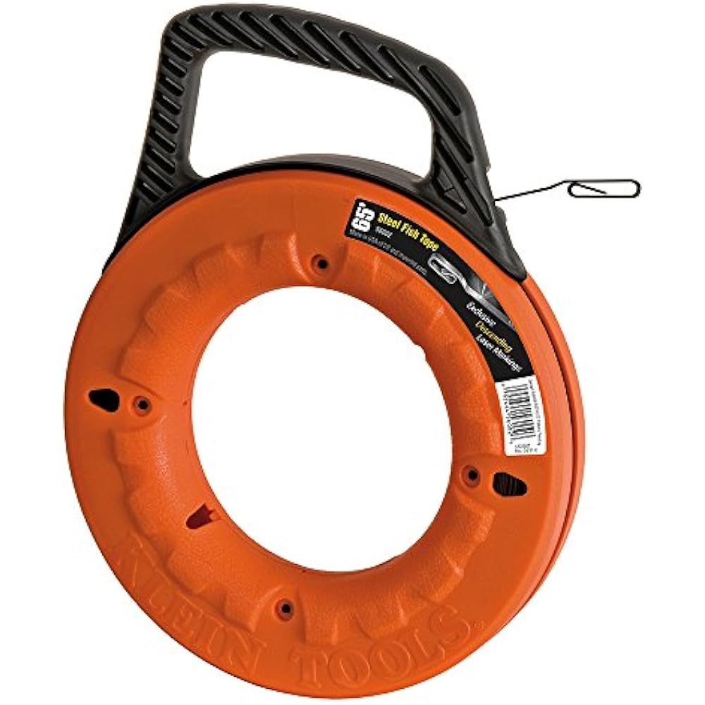 Fish Tape, 65Foot, Great For Long Runs And Heavy Duty Wire Pulls