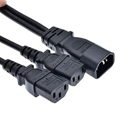 Toptekits C14 to 2X C13,C14 Splitter,(1ft/30cm) C14