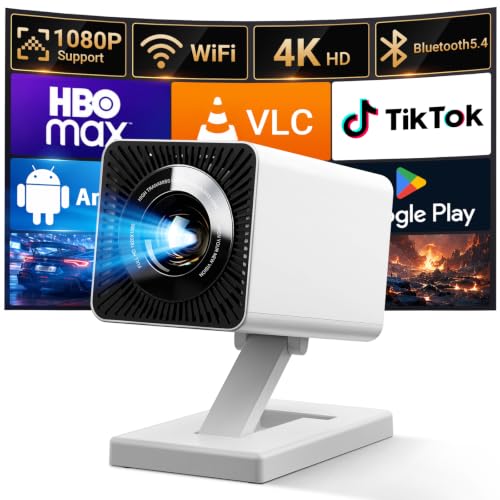 Mini Projector Wifi Bluetooth 1080P 4K Support