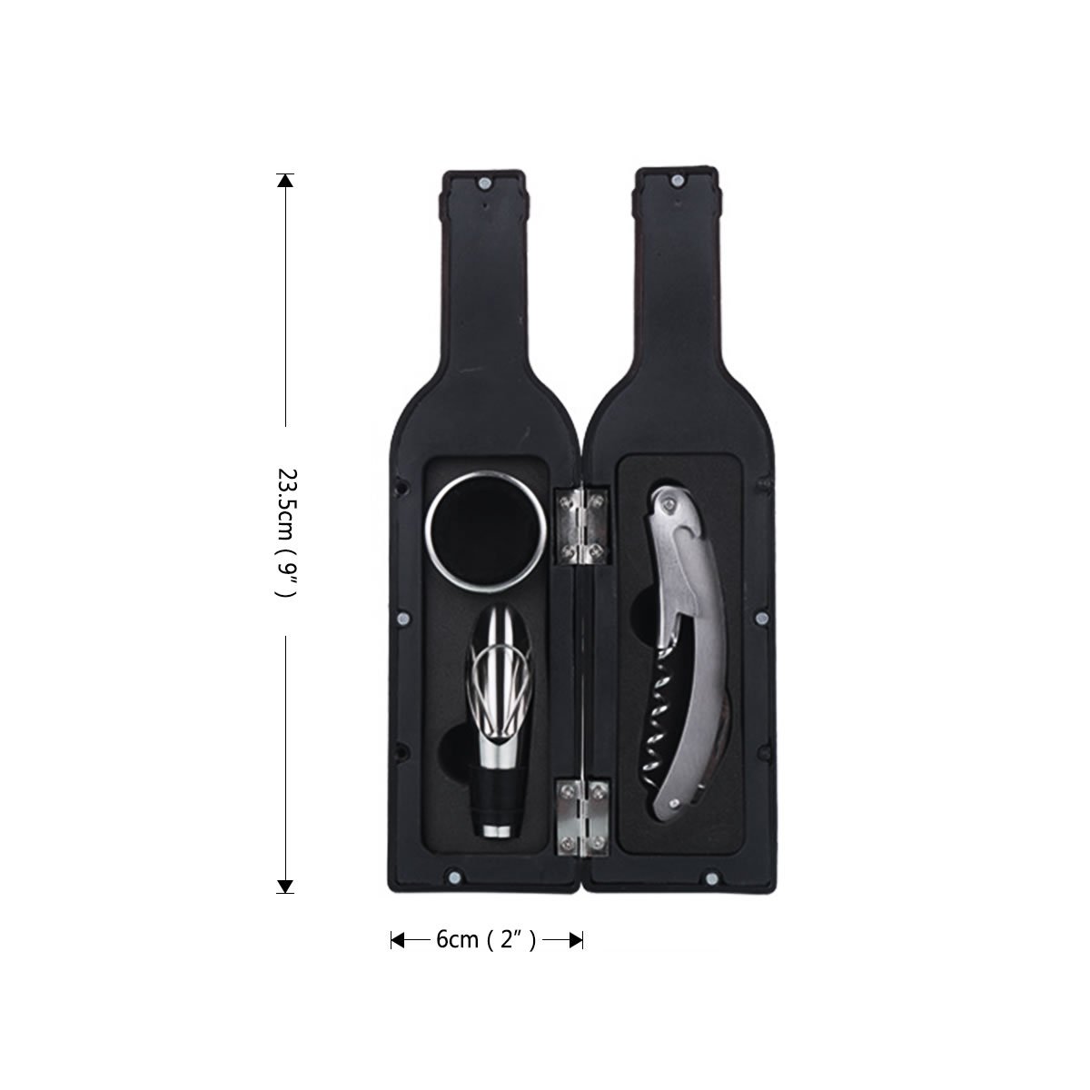 LONGLISHENG alta qualità 3pcs/set vino Opener Pourer tappo Drip Ring Deluxe Wine Accessory set